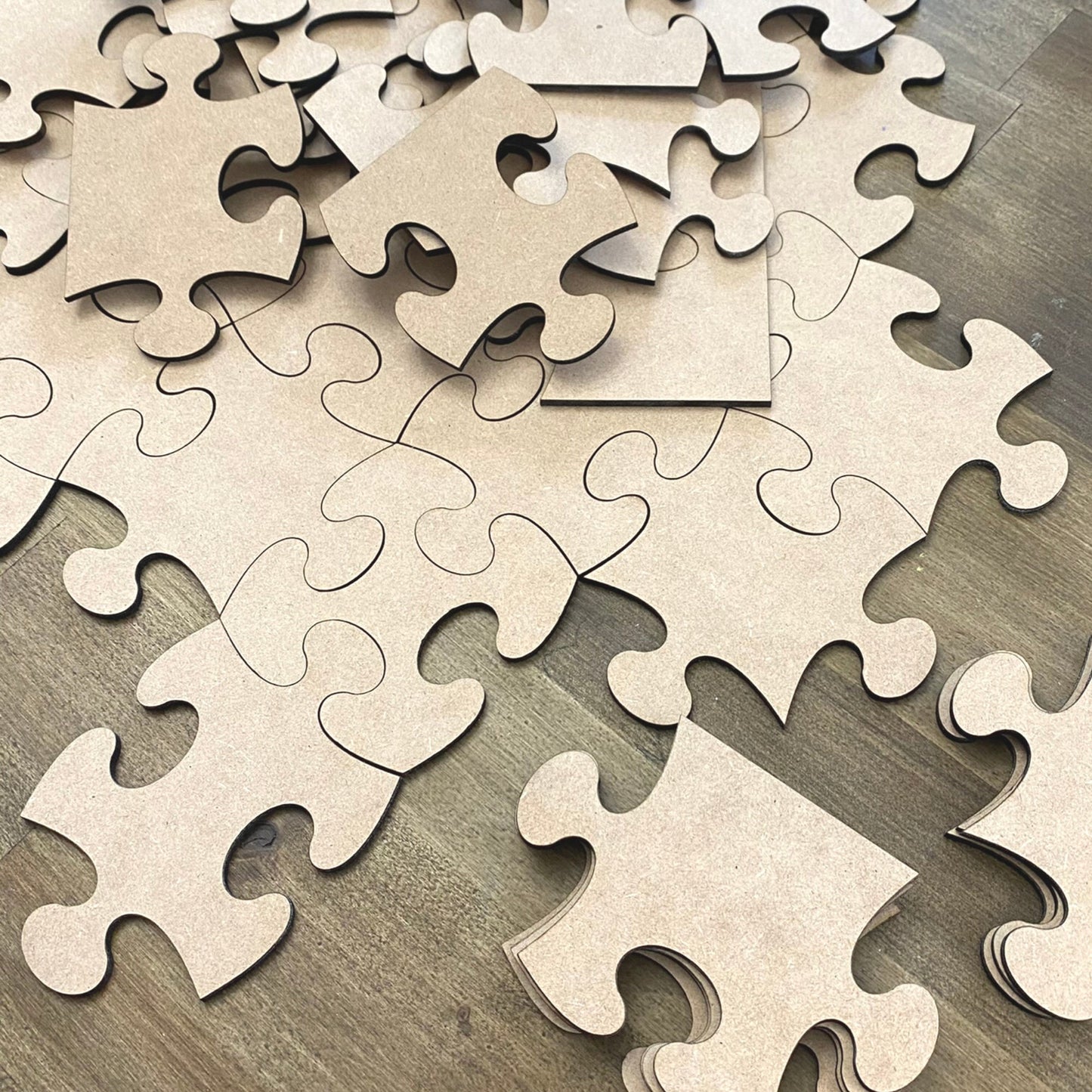 Connecting Puzzle Piece | MDF Wood Puzzle Piece Cutout | Wood DIY Decor | Arts and Crafts Decor | Kids Room Decor