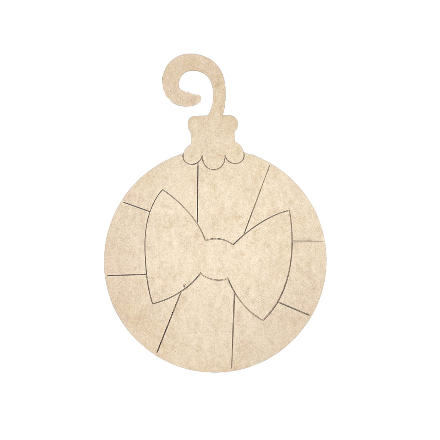 SMALL Bow Ornament | Wood Craft Shapes | Christmas Wood Cutouts | Holiday Decor | Christmas Wall Art