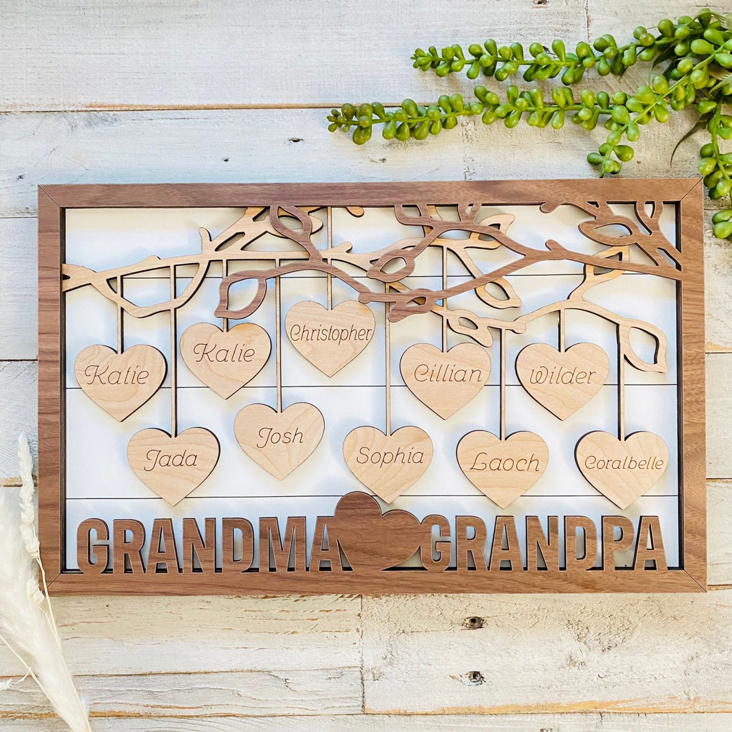 3-Layer Father's Day Wood Art Gift | Father's Day Gift | Personalize Father's Day Gift | Dad Birthday Gift | Grandpa Gifts