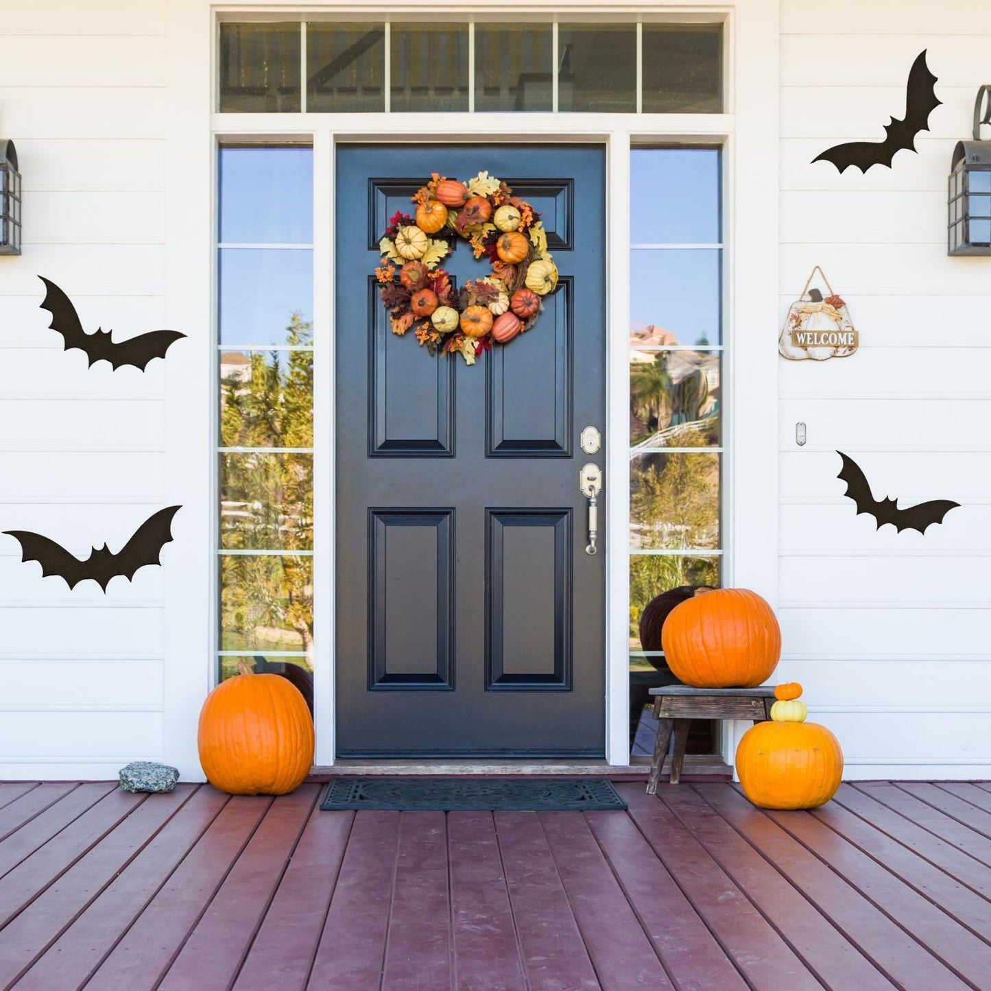 Large Wood Bat Halloween Craft | Wood Bat Cutout| Halloween Bats | Halloween Decor