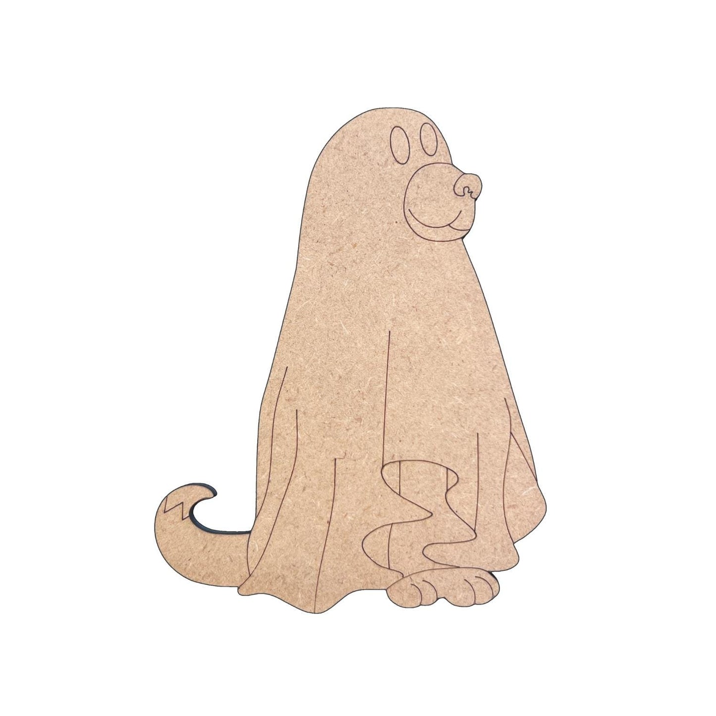 Ghost Dog Craft Halloween Cutout