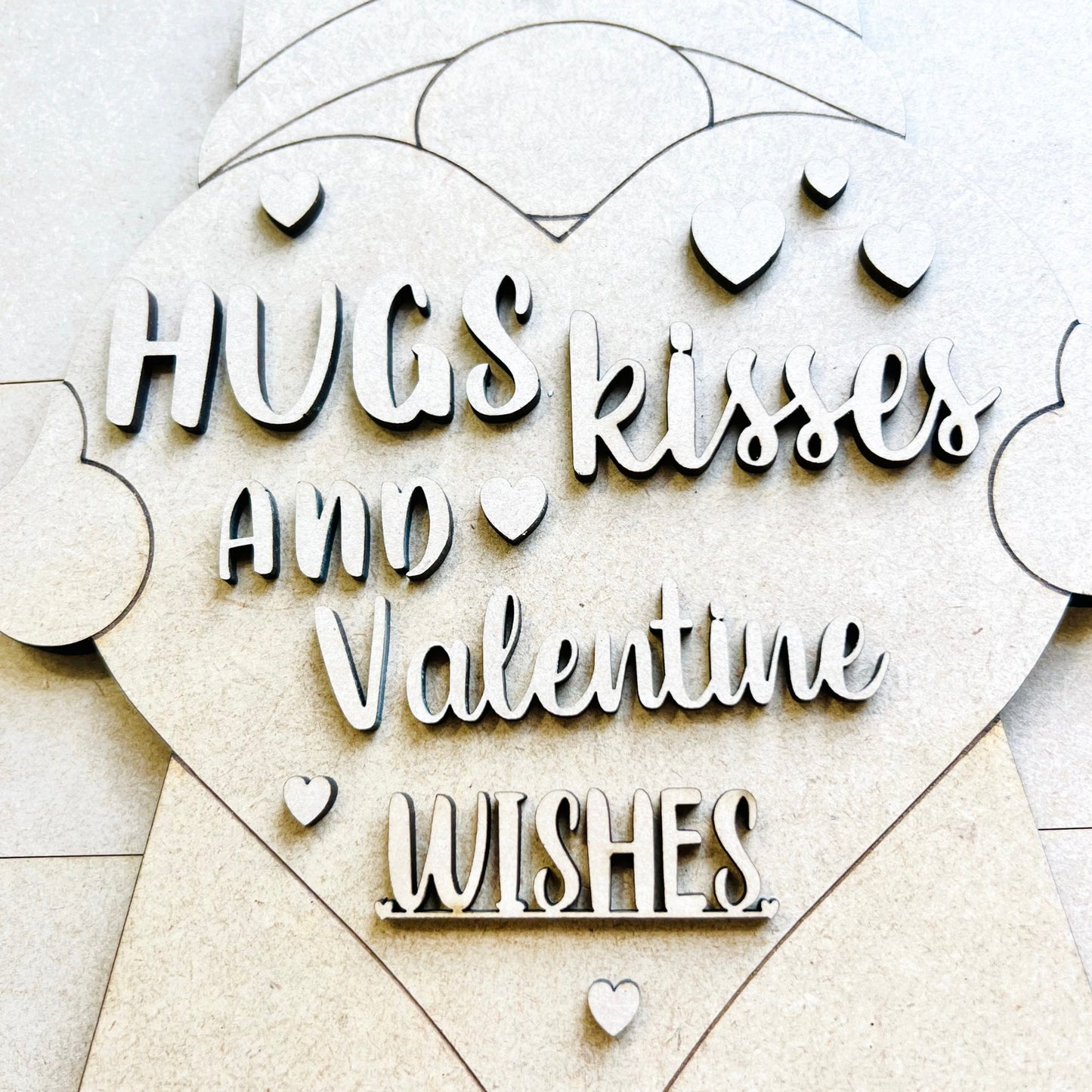 Valentine Gnome Kit Door Hanger | Gnome Kit Round Sign | Valentine Paint Party | Valentine Decor | Paint and Sip