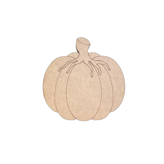 Fat Pumpkin with stem Fall Wood Craft- Paint by line