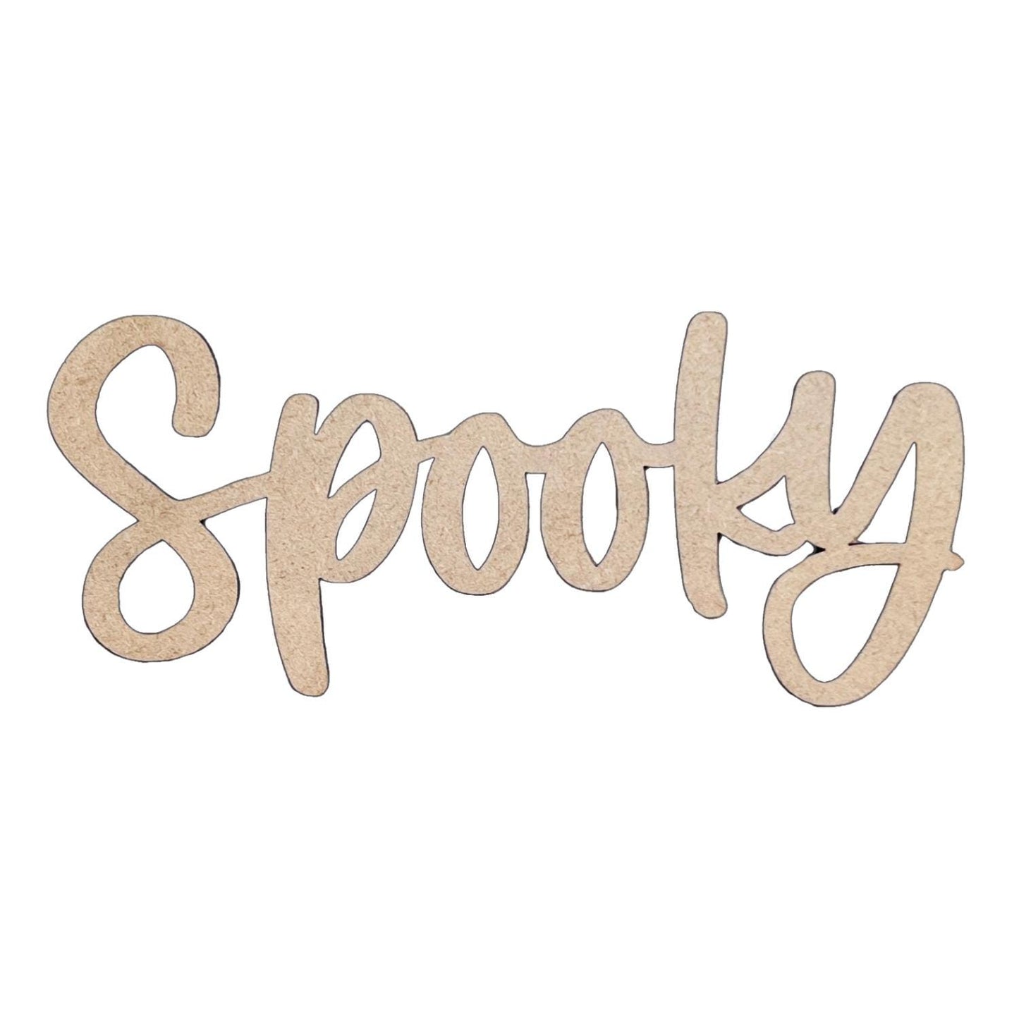 Halloween Wall Decor | Spooky Word Cutout | Script Word | Seasonal Crafts | Scary Letters