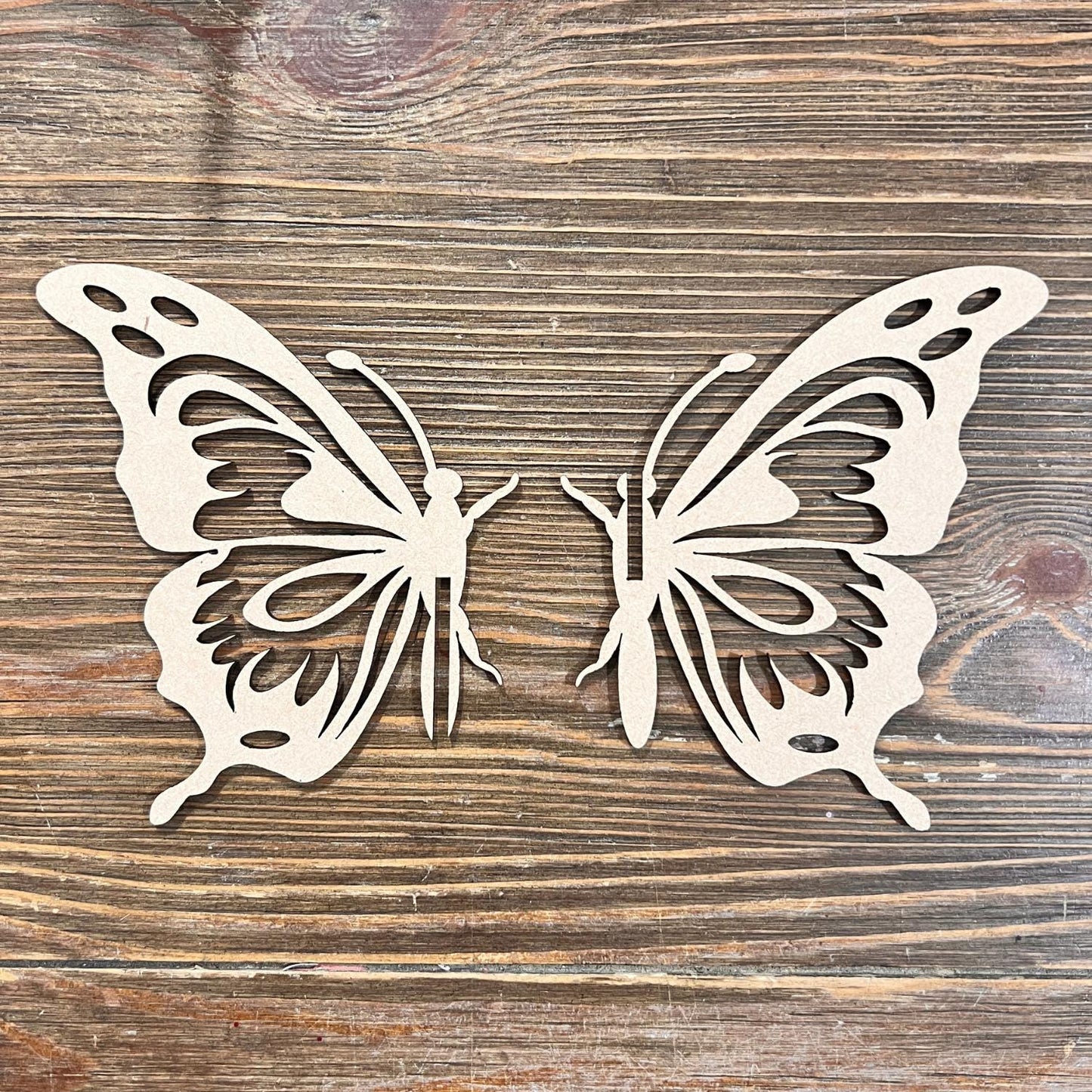 3D Butterfly Insect, Freestanding Bug, Table Top Butterfly Decor, Butterfly Garden Decor, Butterfly Craft, Unfinished Craft Wood, Set of 4