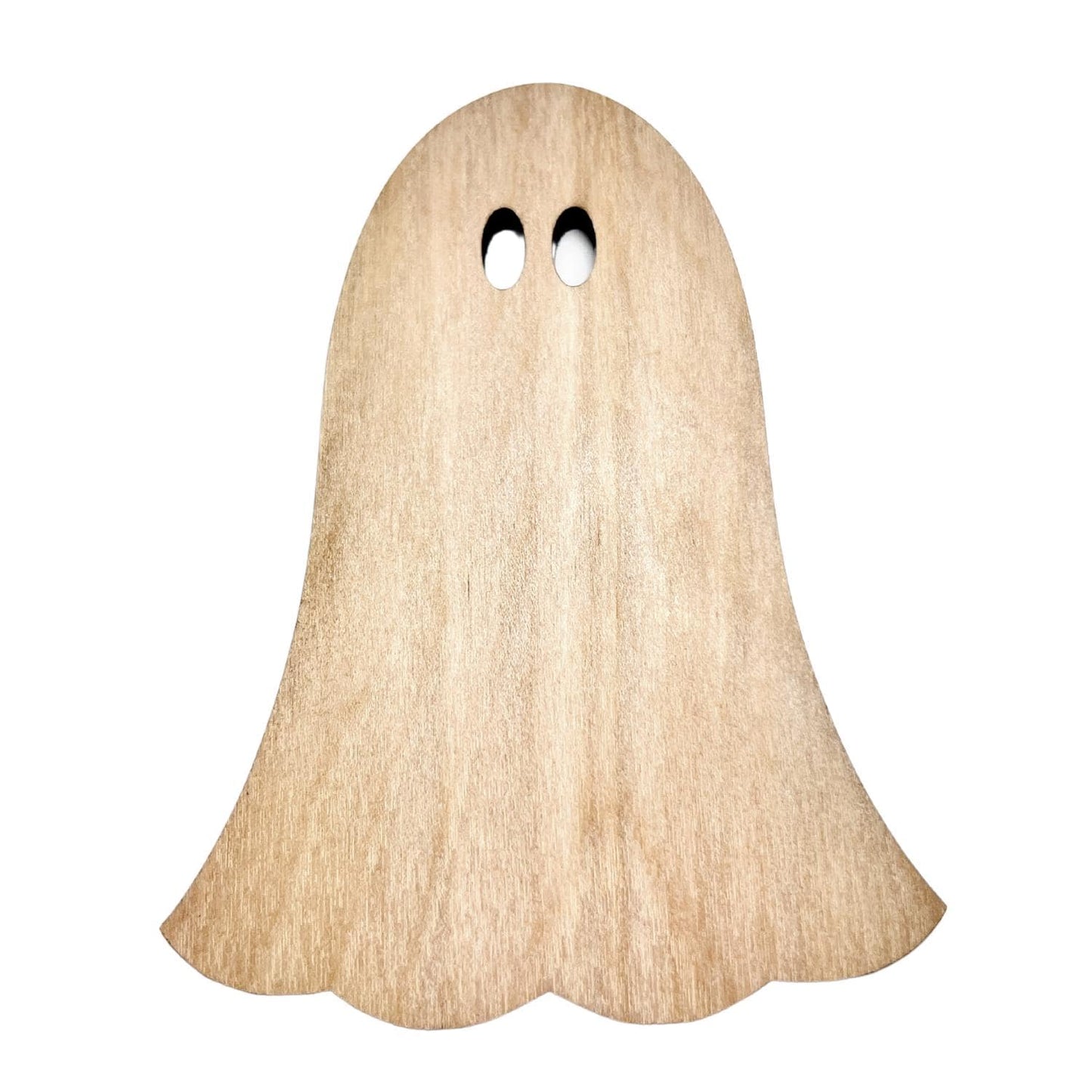 Large Wooden Ghost with Hollow Eye| Halloween Ghost Craft Shape