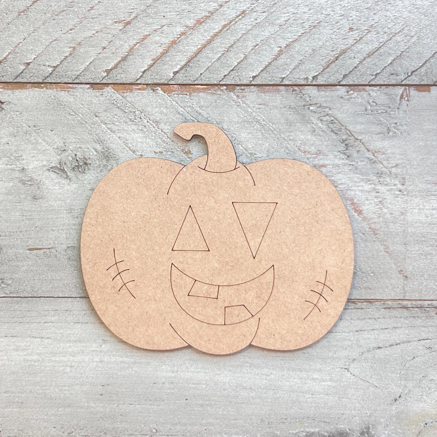 Happy Jack-O-Latern Pumpkin Face Cutout