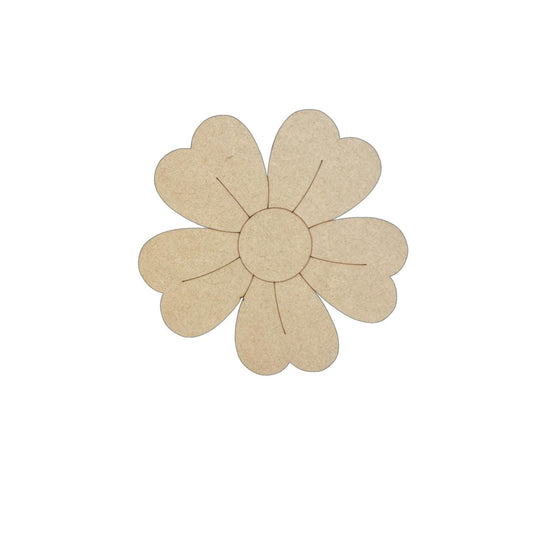 Wood Daisy Craft Shape | Wood Flower Decor | Flower Cutout| Craft Wood Shapes | Spring Decor | DIY Crafts | Paint by Lines