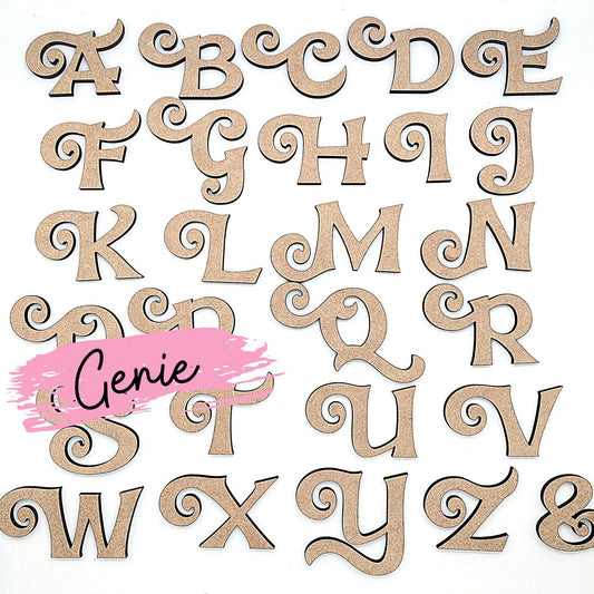 Genie Wooden Letters