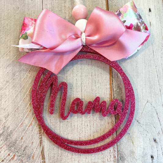 Mama Car Charm | Bag Tassel Charm | Acrylic Car Charm