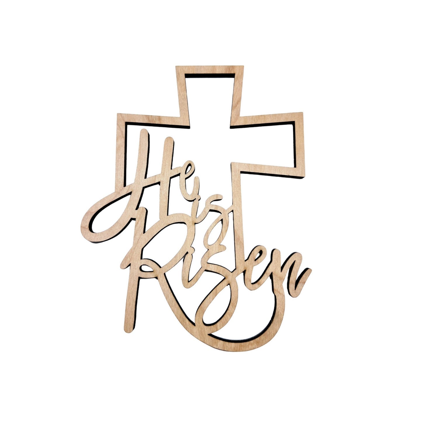 Large He is Risen Cross | Connected Wood Words | Easter Crafts | Easter Decor | Christian Crafts | Easter Door Hanger | Easter Sign