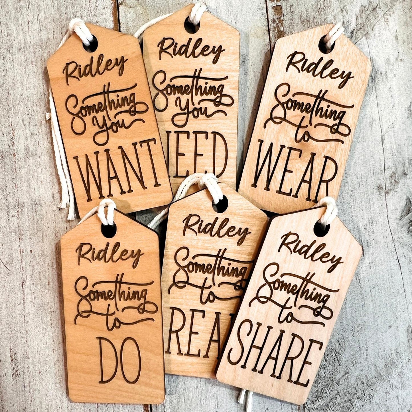 Christmas Gift Tags | Wooden Christmas Gift Tags | Something You Wear Need Want Read