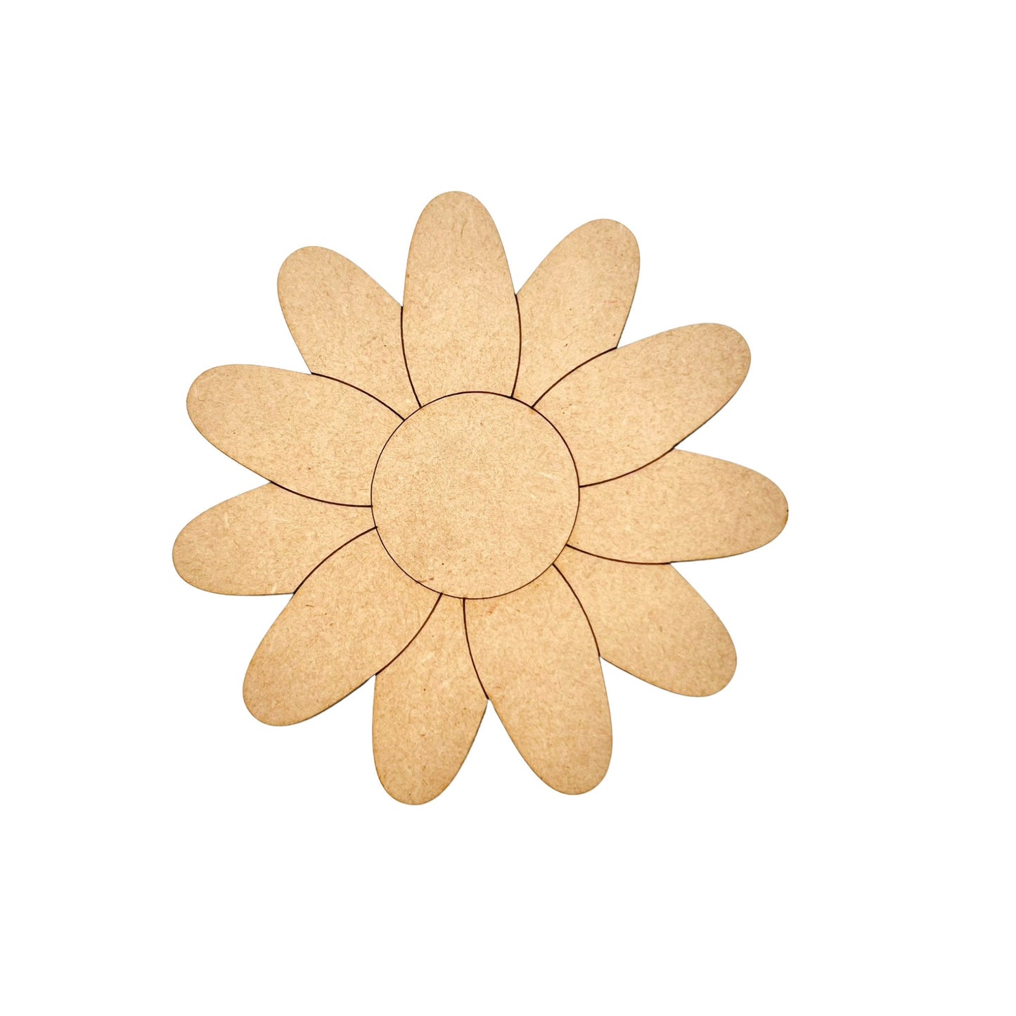 Large 12"-22" | Wood Flower | Wood Flower Decor | Daisy Flower Cutout| Craft Wood Shapes | Spring Decor | DIY Crafts | Paint by Lines