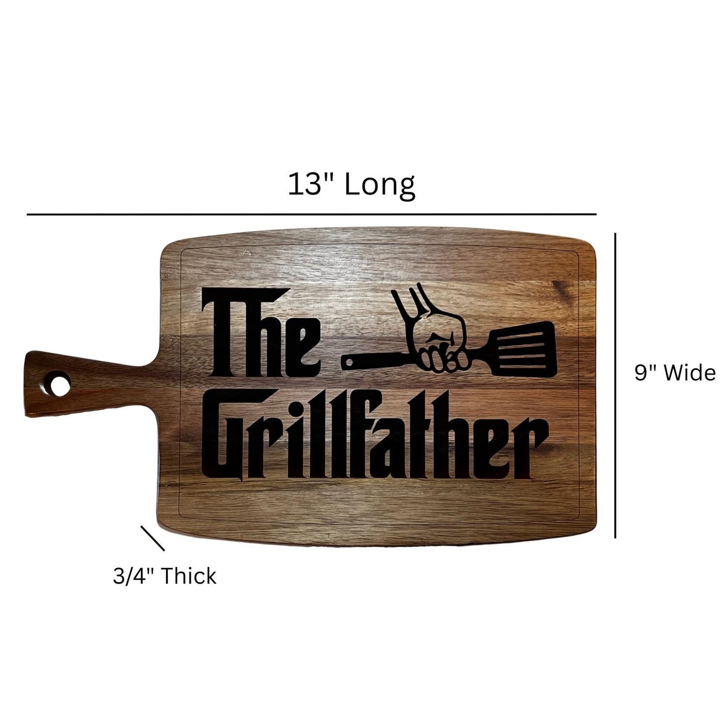 Father's Day Cutting Board, Gift For Dad, Love You Daddy, Father's Day Gift, Personalized Gifts For Husband, Cheese Board, The Grillfather