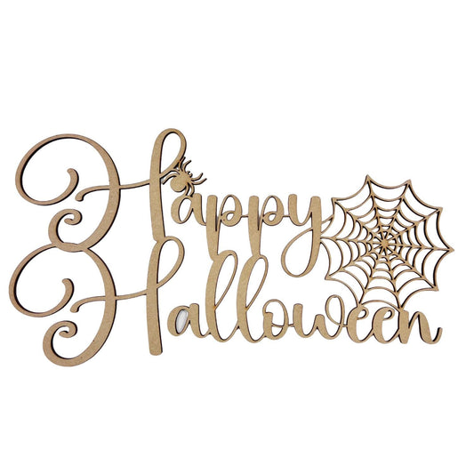 Small Wooden Letters Happy Halloween | Halloween Word Cutout | Wood Craft Letters | Halloween Crafts | Halloween Words and Letters