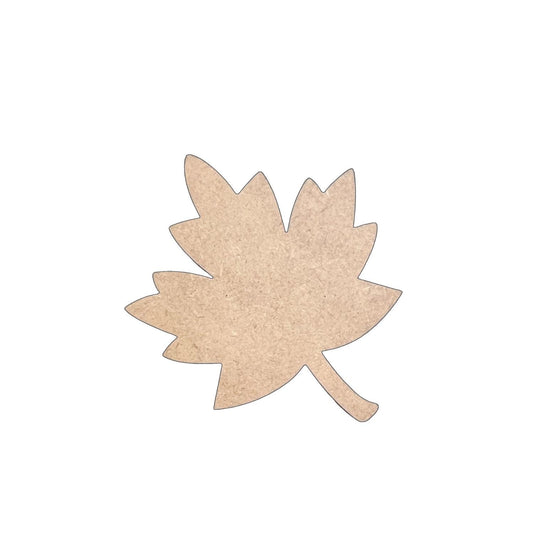 Fall leaf Wood Cutout | Maple Leaf Wood Cutout | Paint by Line