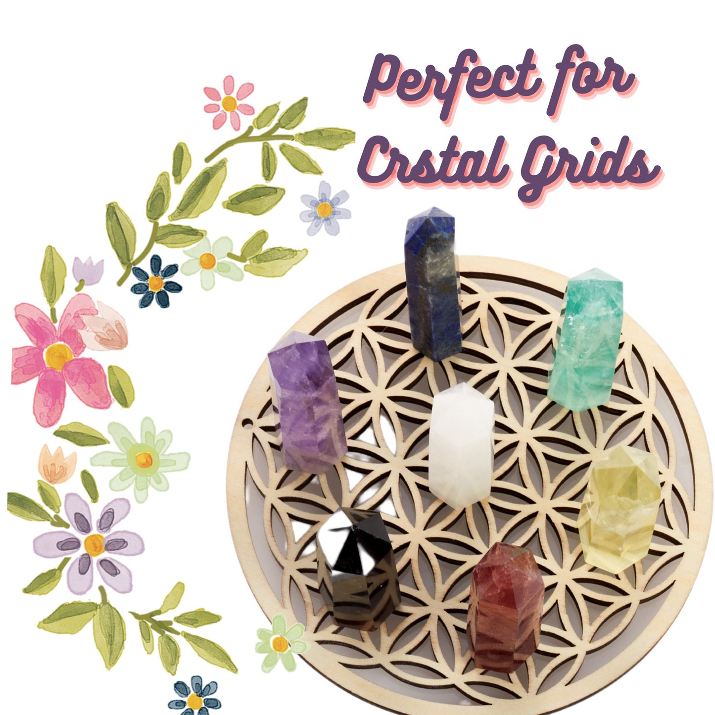 Flower of Life -53 Color Options | Sacred Geometry | Crystal Grid