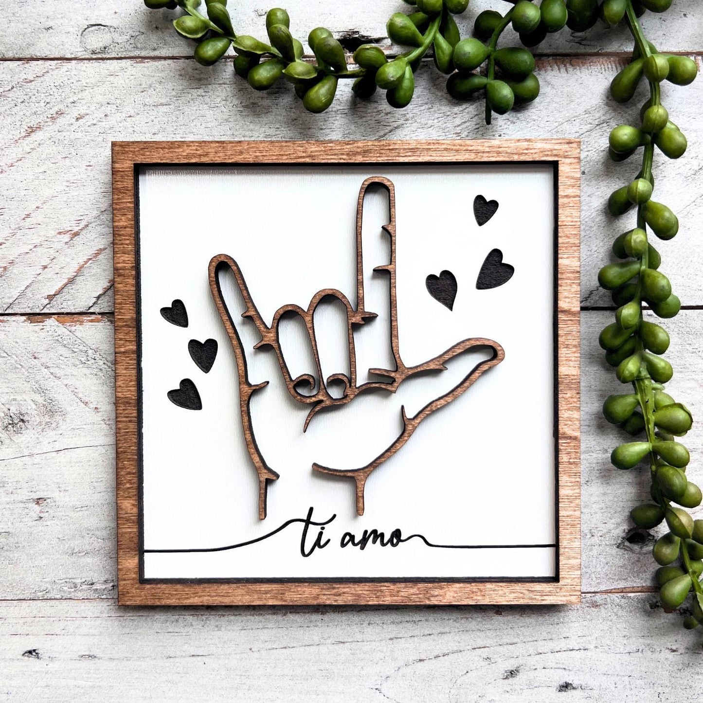 ASL Sign Language Sign for I Love You | I Love You Sign | Gifts for Her | Gifts for Him | Valentine's Day Gifts | CLEARANCE