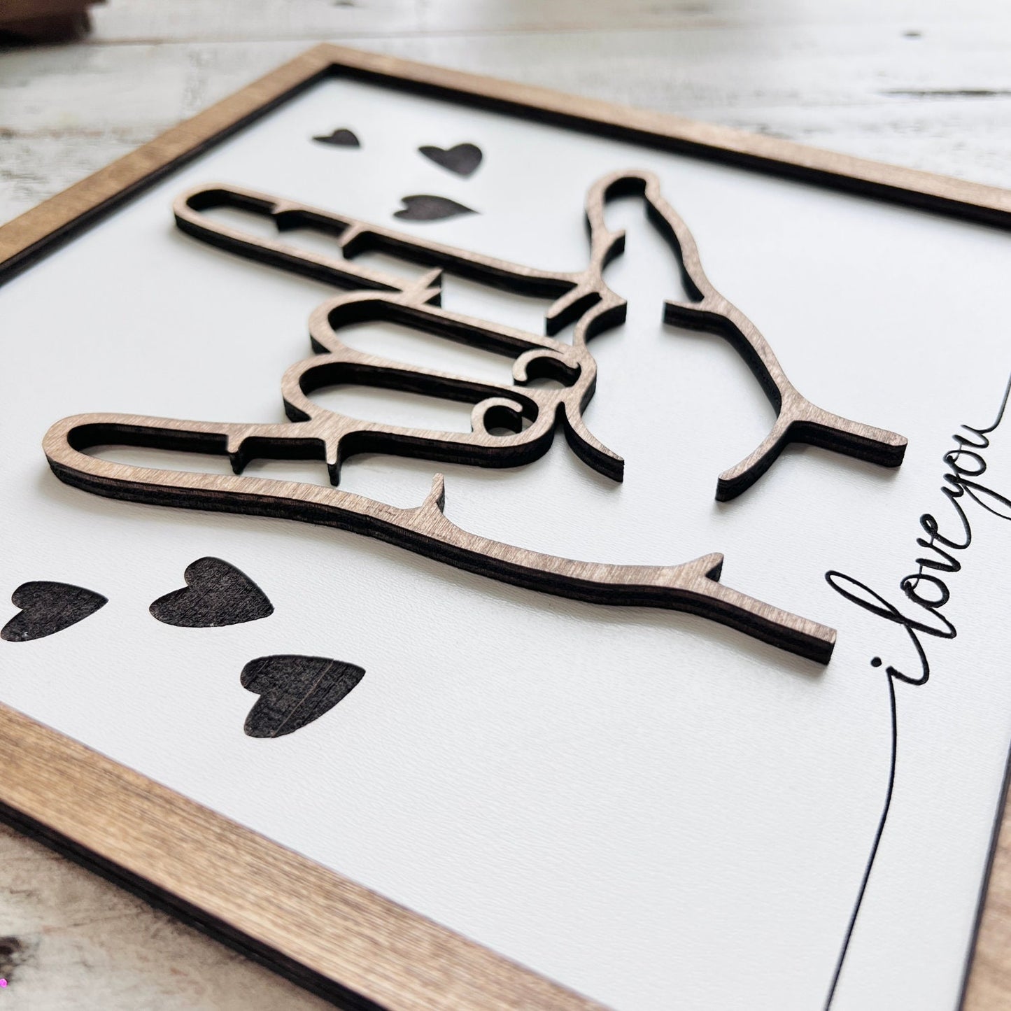 ASL Sign Language Sign for I Love You | I Love You Sign | Gifts for Her | Gifts for Him | Valentine's Day Gifts | CLEARANCE