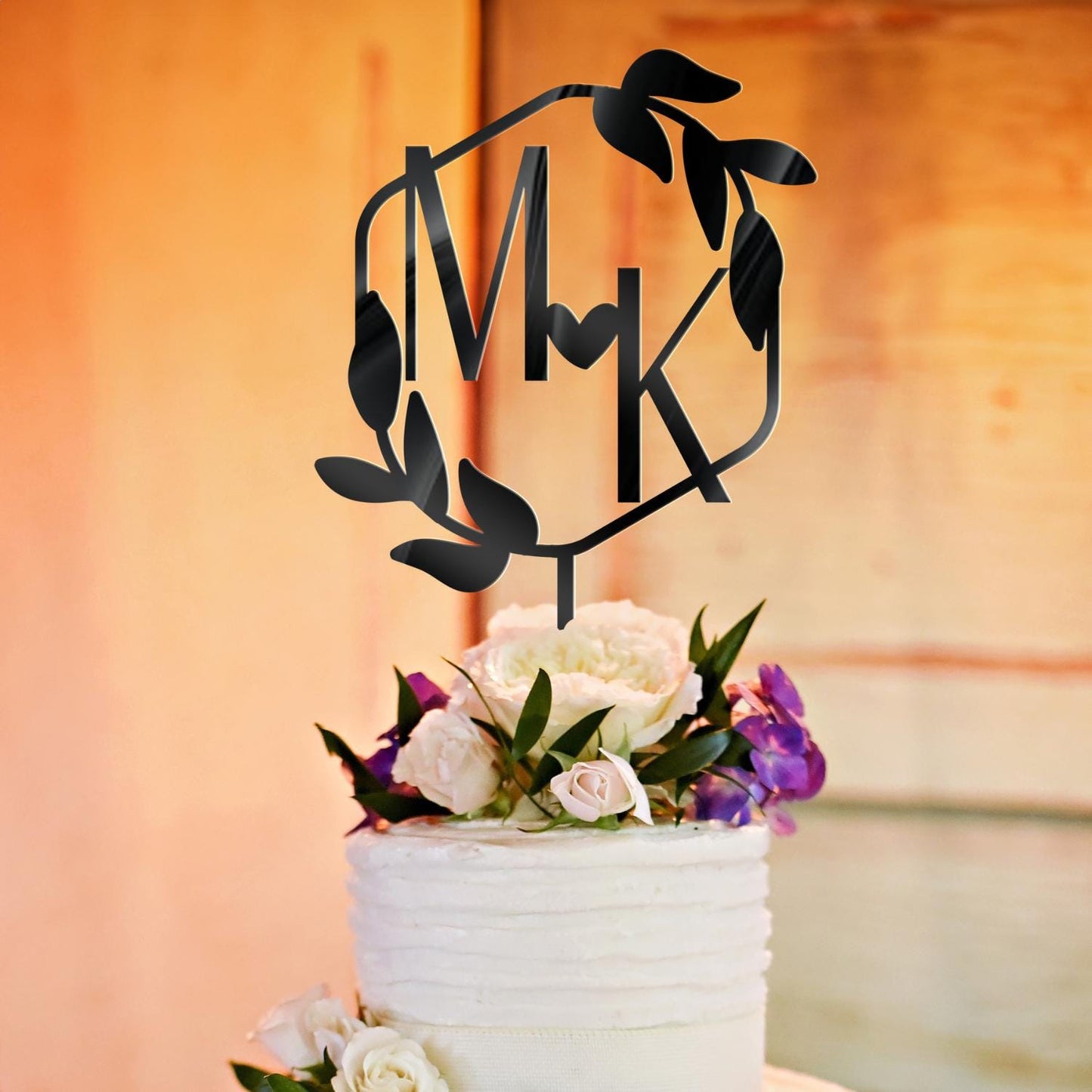 Wedding Personalized Cake Topper | Custom Name Cake Decor | Rustic Wedding Cake Decor | Anniversary Cake Topper | Personalized Wedding Decor