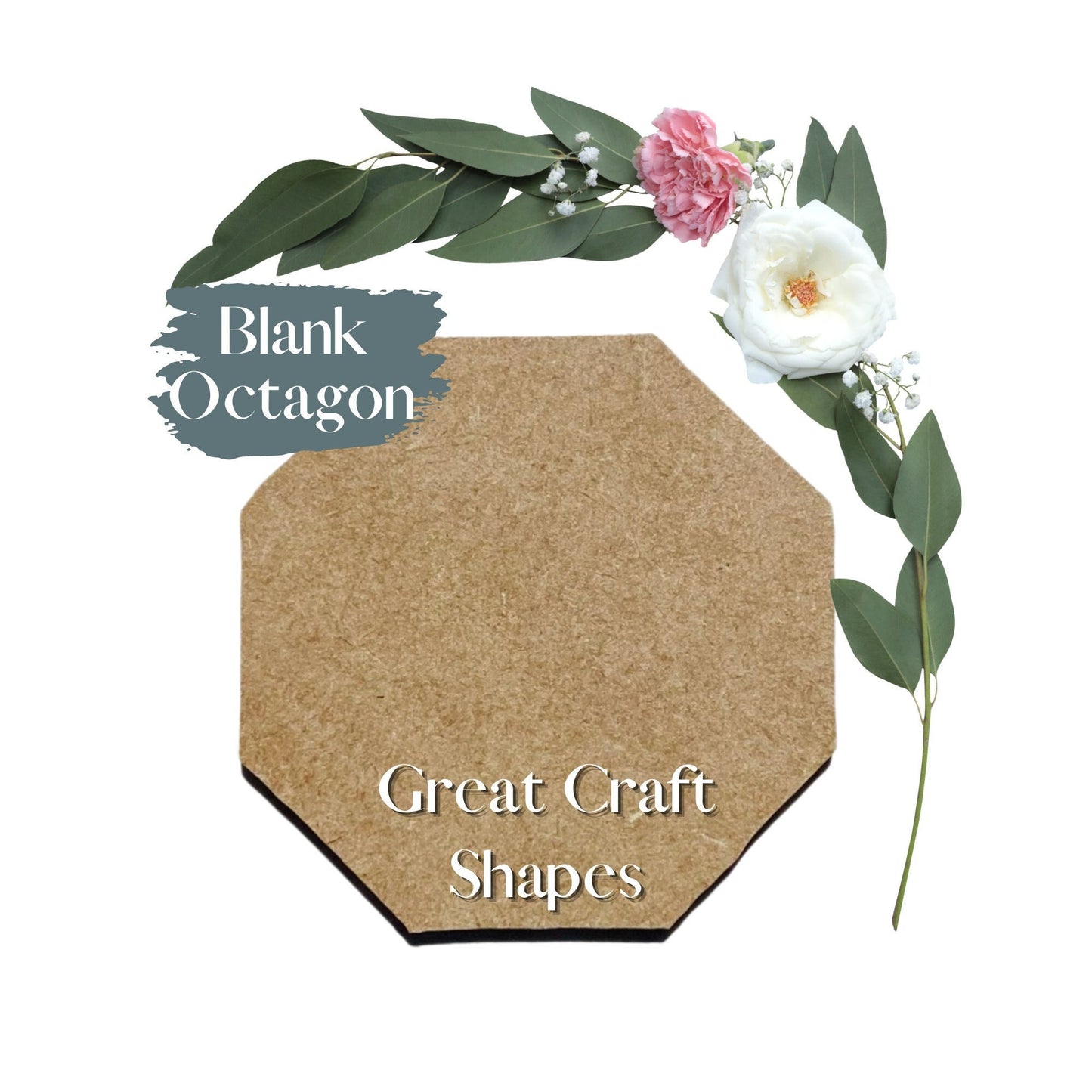 Blank Octagon | Wood Octagon | Wooden Craft Octagon | Blank Wood Octagon | Wood Blanks | Wood Disc | Kids Art | School Projects | DIY