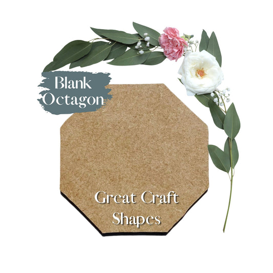 Blank Octagon | Wood Octagon | Wooden Craft Octagon | Blank Wood Octagon | Wood Blanks | Wood Disc | Kids Art | School Projects | DIY