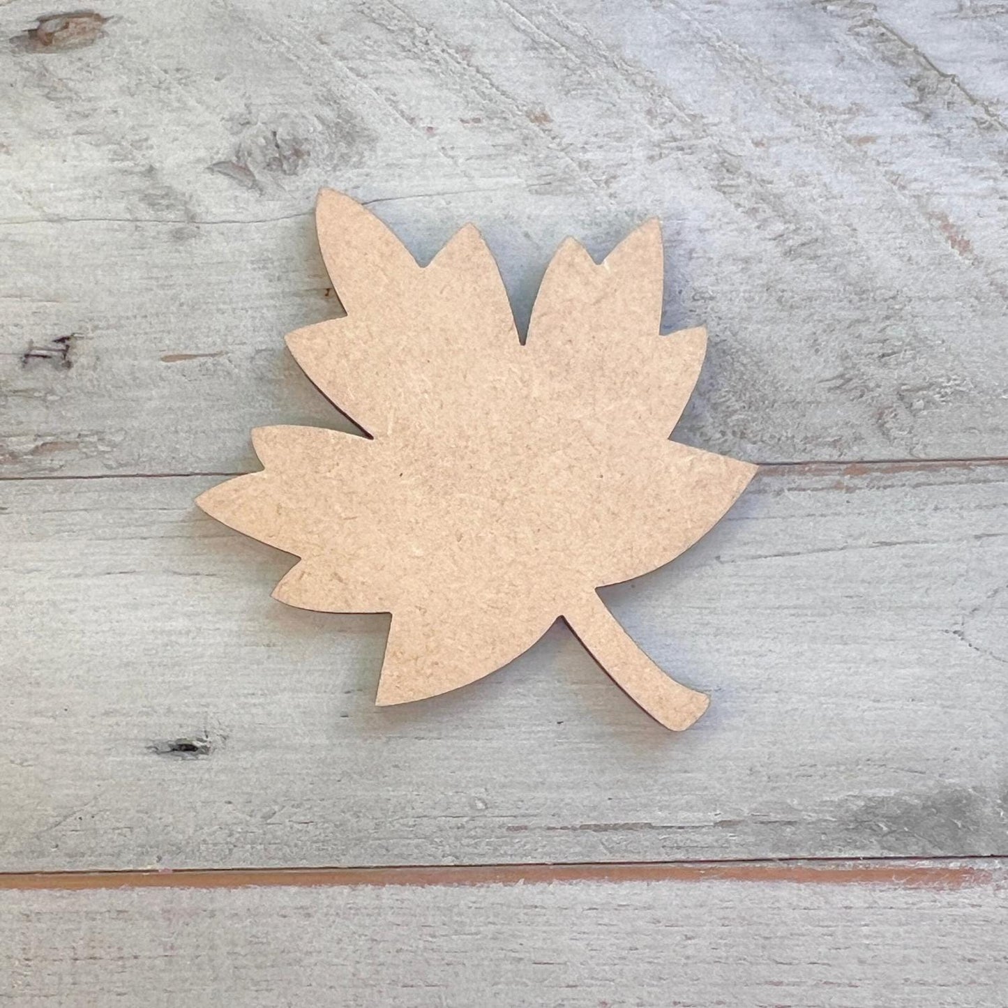 Fall leaf Wood Cutout | Maple Leaf Wood Cutout | Paint by Line