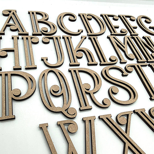 Carved Loop Wooden Letters