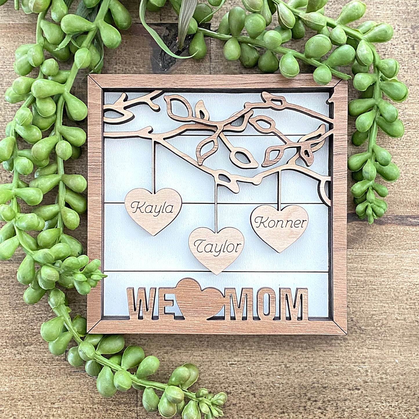 3-Layer Father's Day Wood Art Gift | Father's Day Gift | Personalize Father's Day Gift | Dad Birthday Gift | Grandpa Gifts