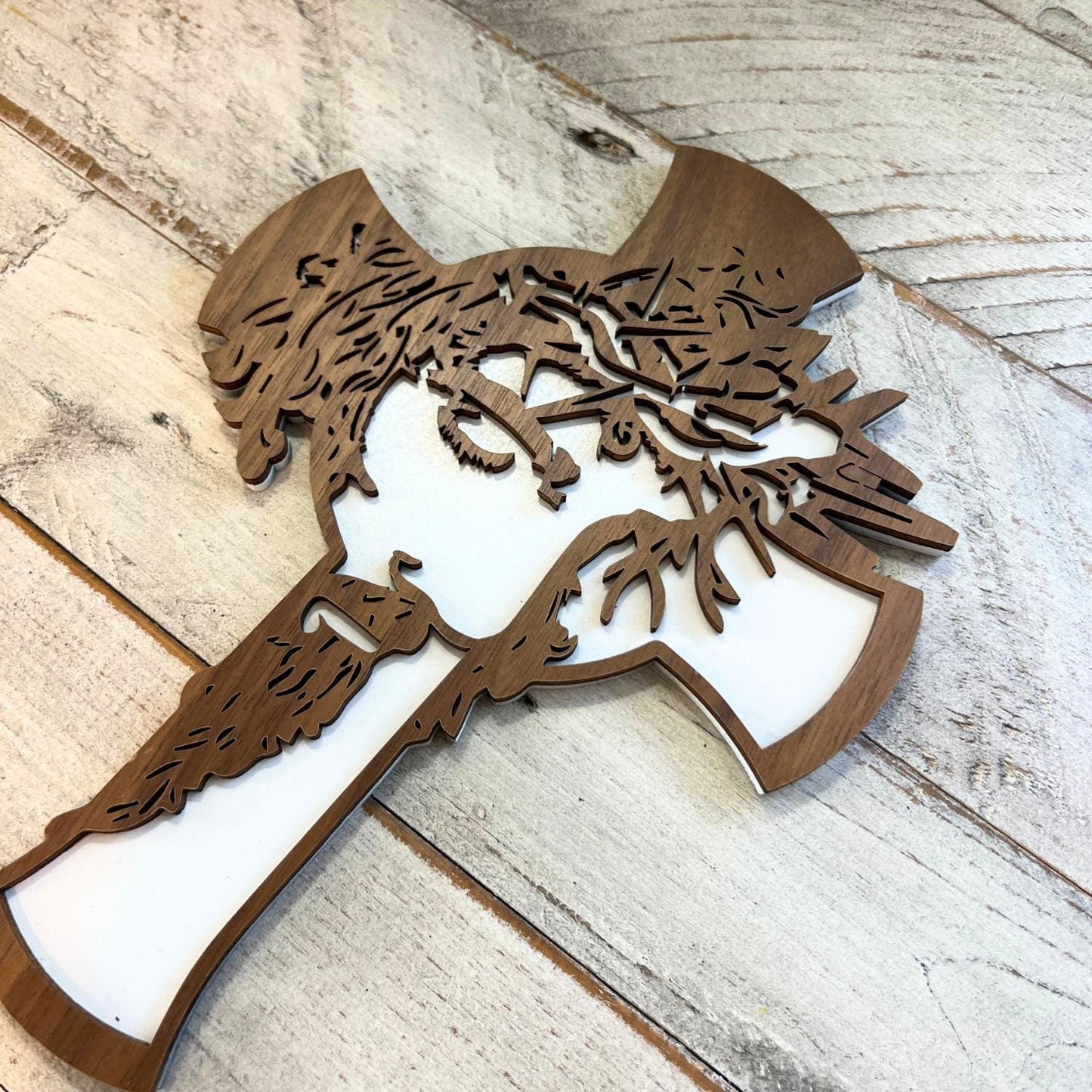 Jesus Wood Cross | Jesus with Thorns Cross