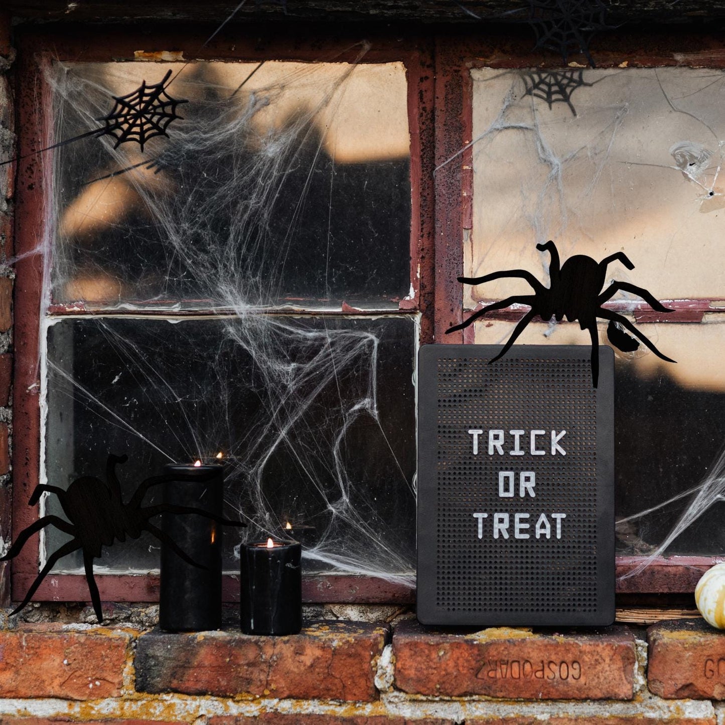 Large Spider Wood Cutout | Halloween Black Widow Spider | Halloween Spider Decor