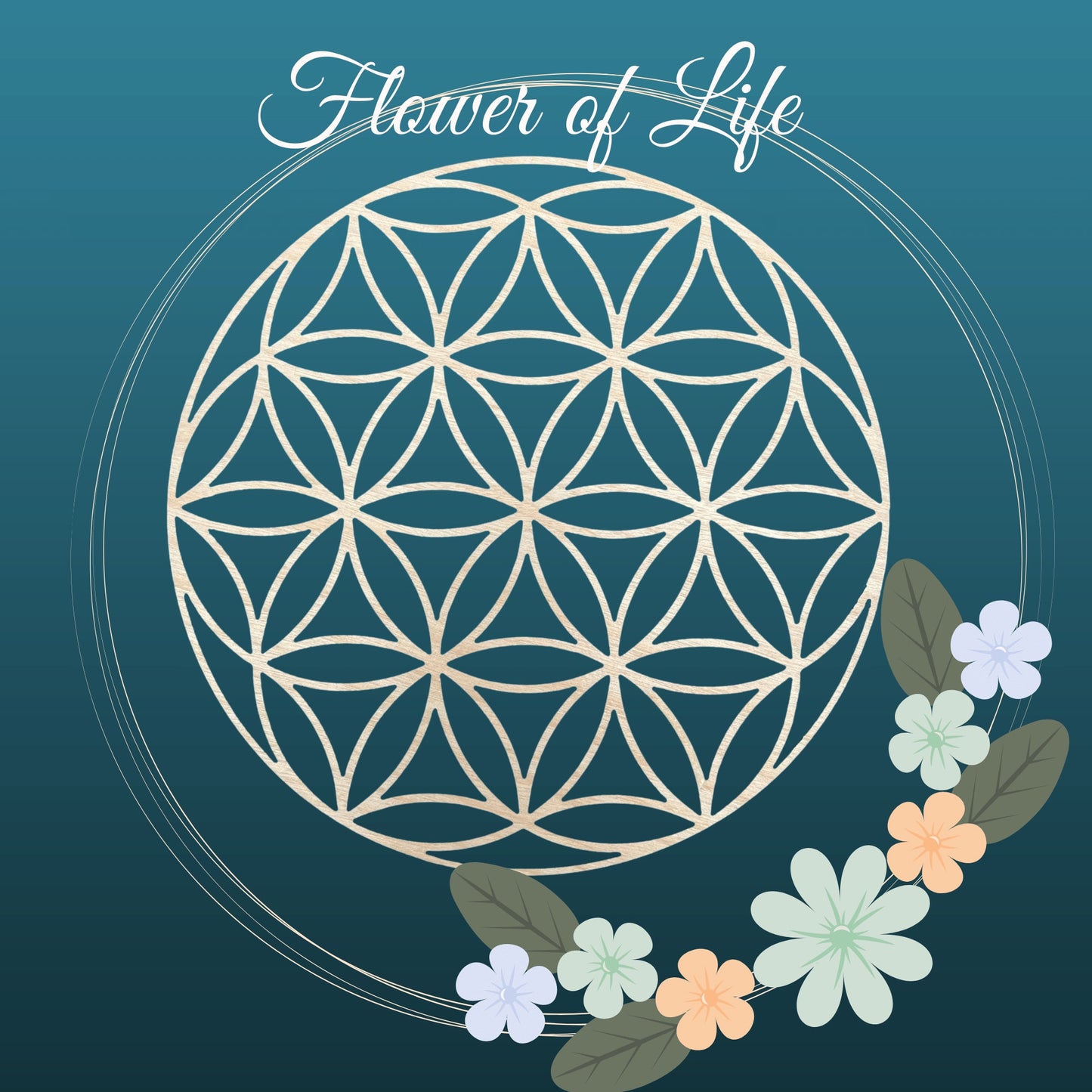 Flower of Life -53 Color Options | Sacred Geometry | Crystal Grid
