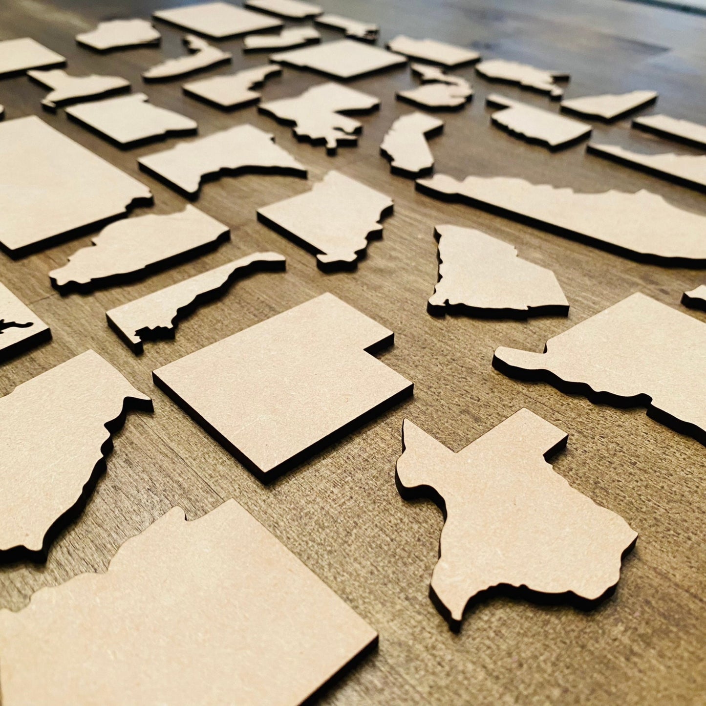 USA State Cutouts | Laser Cut Wood and Acrylic Craft States | Map of States | Laser Cut State | United States of America | State Pride