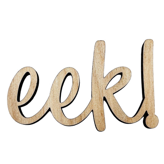Large Wooden EEK! Word | Eek Word Cutout | Wood Craft Letters | Halloween Crafts | Halloween Words and Letters