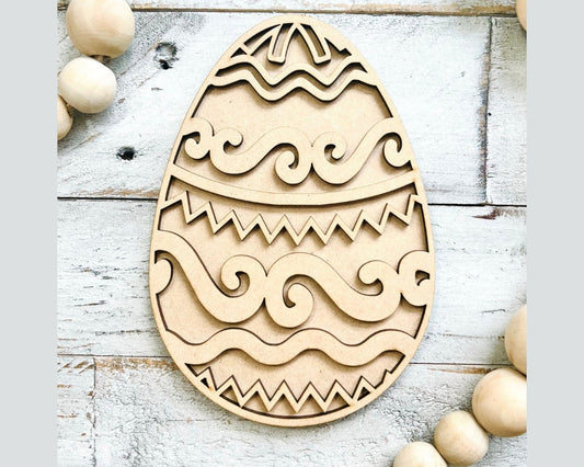 Easter Egg | 2 Layer Easter Egg Decor | Layered Wood Art | Easter Egg Decor | Easter Decor