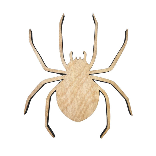 Large Spider Wood Cutout | Halloween Black Widow Spider | Halloween Spider Decor