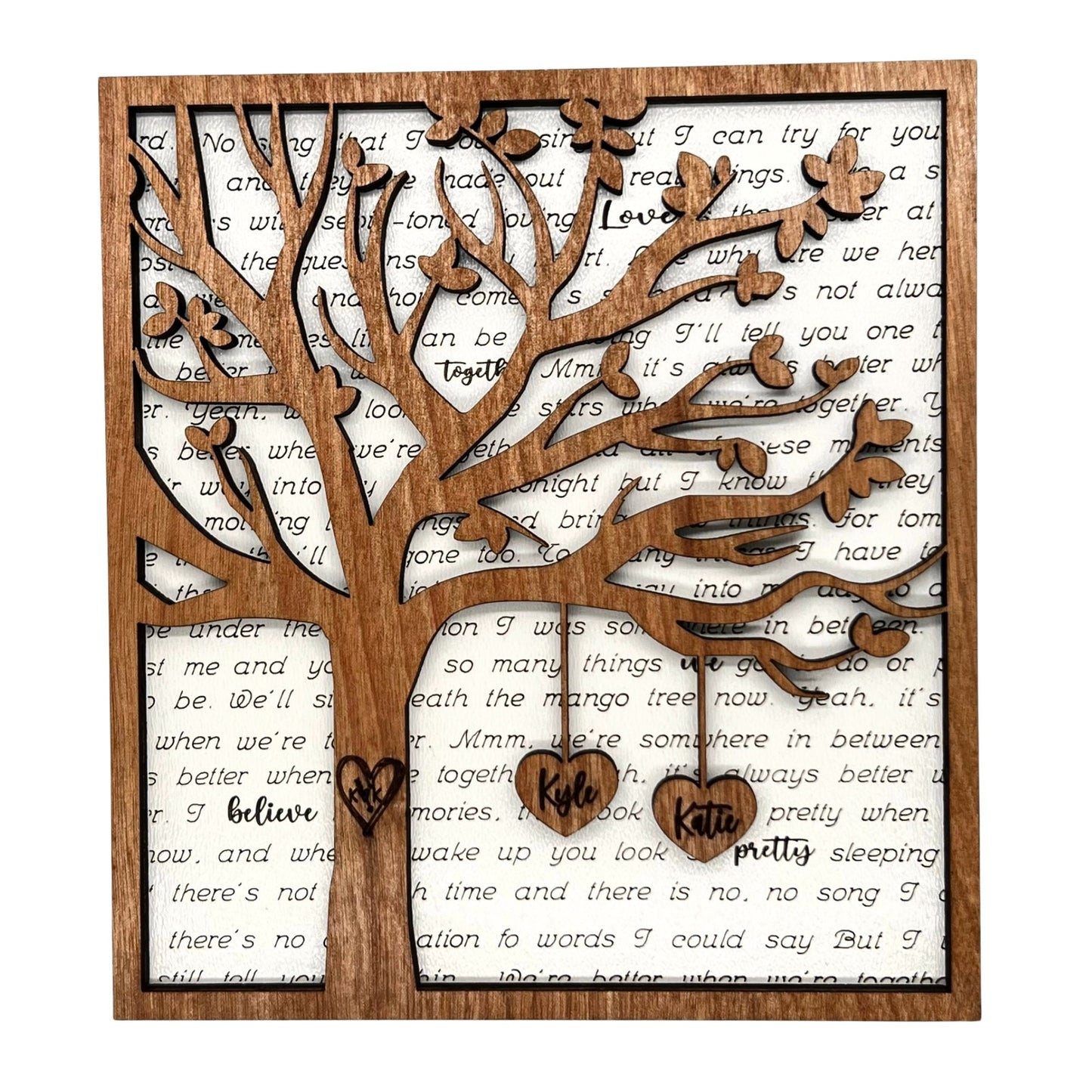Hanging Hearts Plaque | Couple Gifts | His and Hers | Valentine's Day | Birthday Gifts | Newlywed Gifts | Couple Gifts | Gifts for Him |