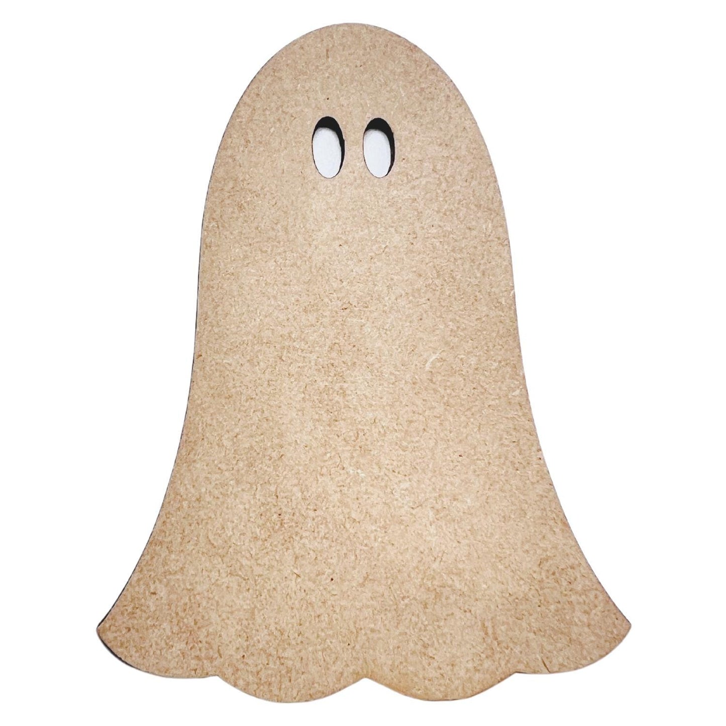 Large Wooden Ghost with Hollow Eye| Halloween Ghost Craft Shape