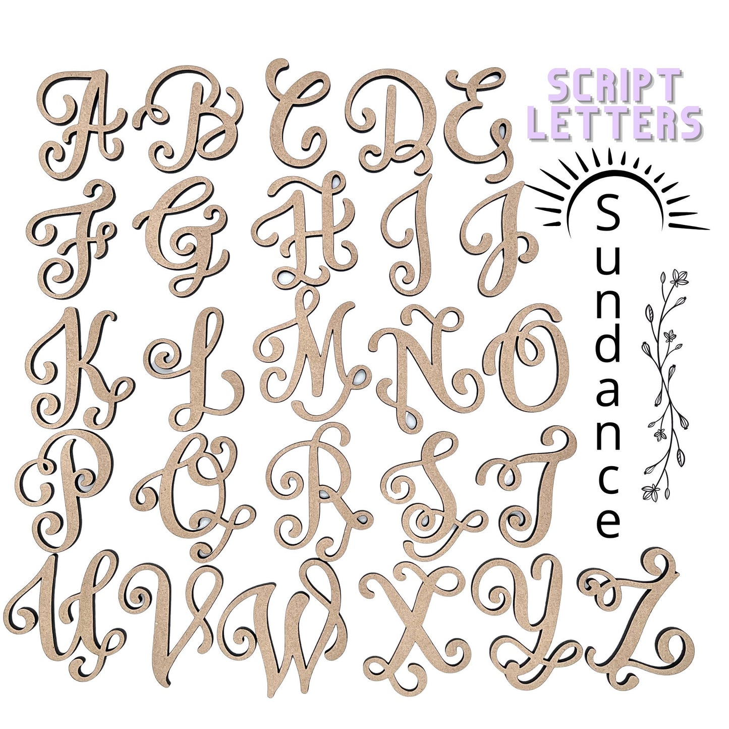 Sundance Wooden Letters