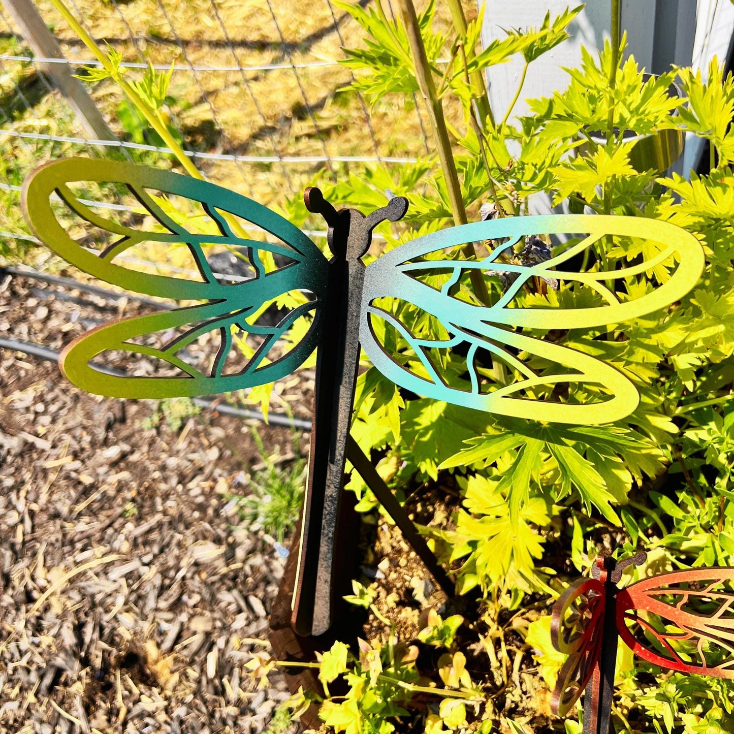 3D Dragonfly Insect, Freestanding Bug, Table Top Dragonfly Decor, Dragonfly Garden Decor, Dragonfly Craft, Unfinished Craft Wood, Set of 4