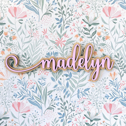 Custom Wood Name Sign, Nursery Wall Name Decor, Kids Bedroom Sign, Wooden Letters, 3D Baby Shower Name Gift