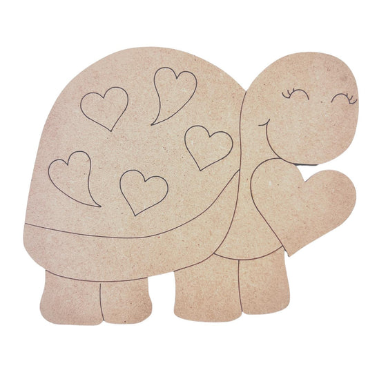 Large Wood Turtle| Valentine Turtle| Valentine Tortoise | Wood Valentine Turtle| Wood Tortoise | Paint by Line Crafts