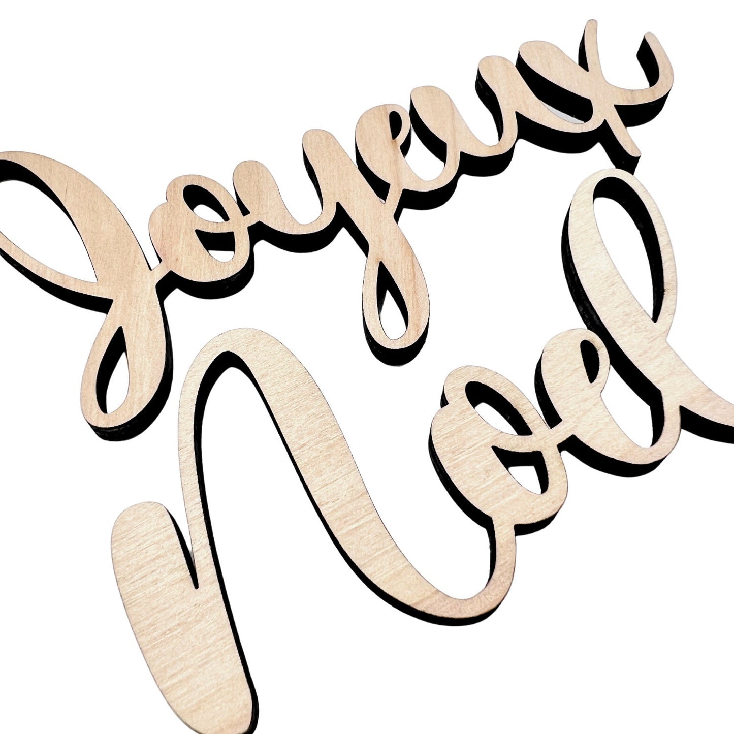 Large Joyeux Noel Wood Word Cutout | French Merry Christmas wood letter | Christmas wreath | Christmas Door hanger | Christmas Crafts |
