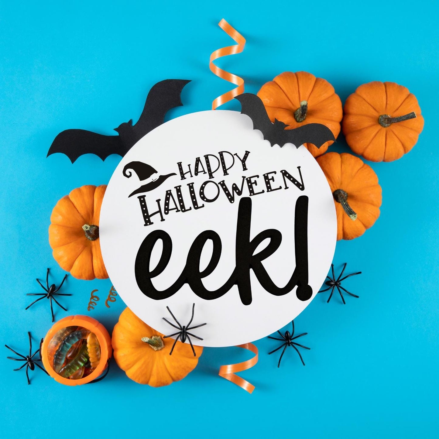 Large Wooden EEK! Word | Eek Word Cutout | Wood Craft Letters | Halloween Crafts | Halloween Words and Letters