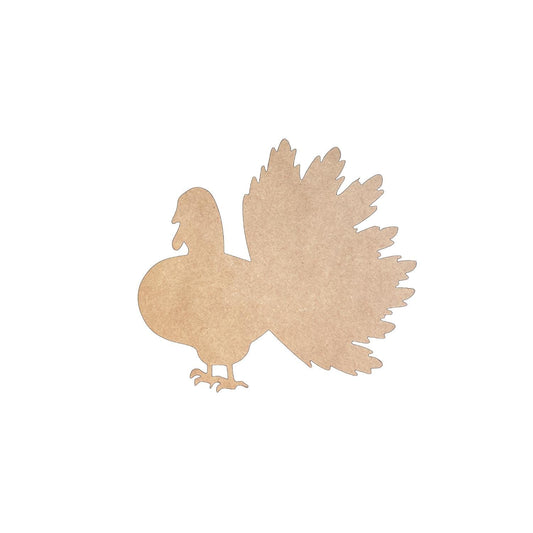 Wood Turkey Craft Shape | Thanksgiving Turkey Wood Cutout