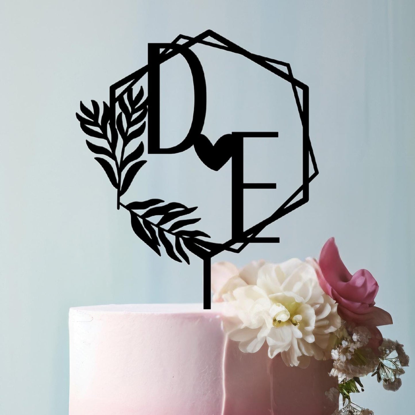 Wedding Personalized Cake Topper | Custom Name Cake Decor | Rustic Wedding Cake Decor | Anniversary Cake Topper | Personalized Wedding Decor