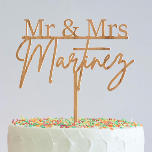 Wedding Personalized Cake Topper | Custom Name Cake Decor | Rustic Wedding Cake Decor | Anniversary Cake Topper | Personalized Wedding Decor