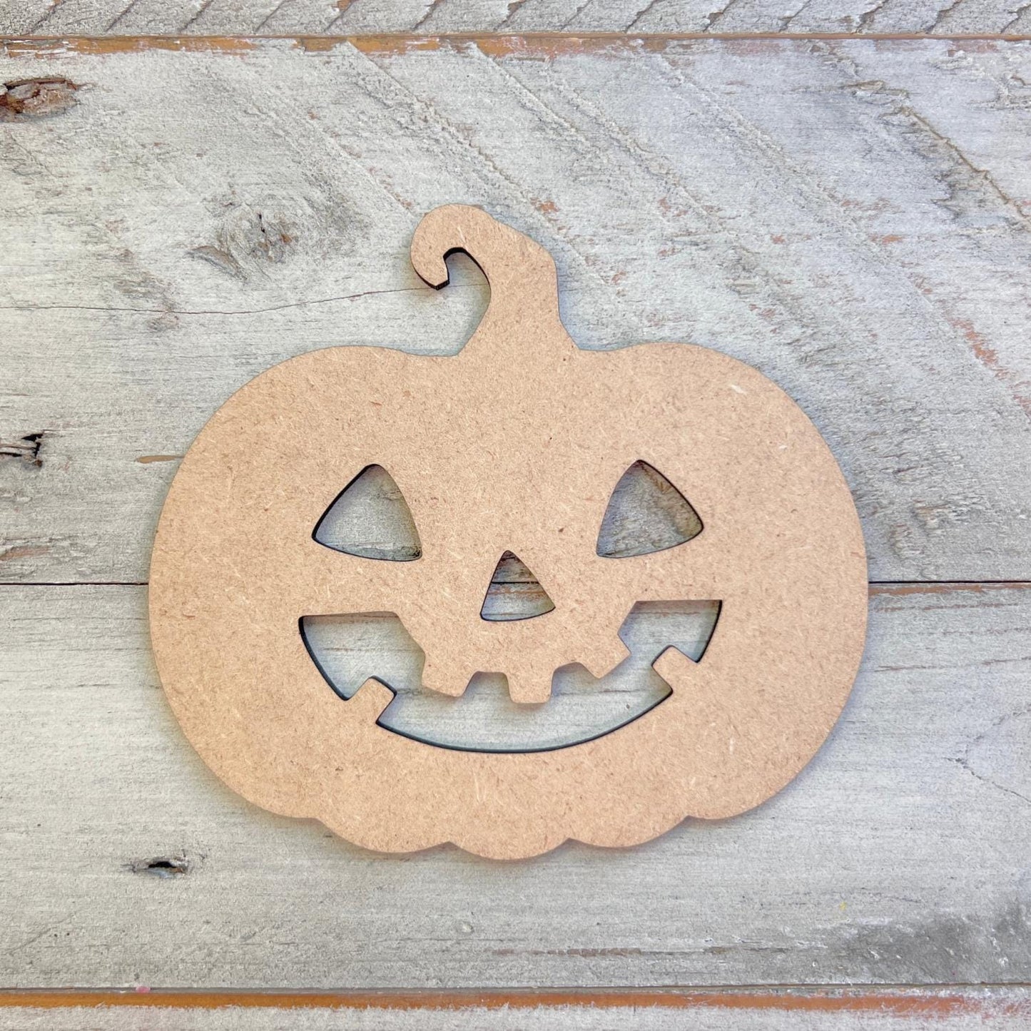 Happy Jack-O-Latern Pumpkin Face Cutout