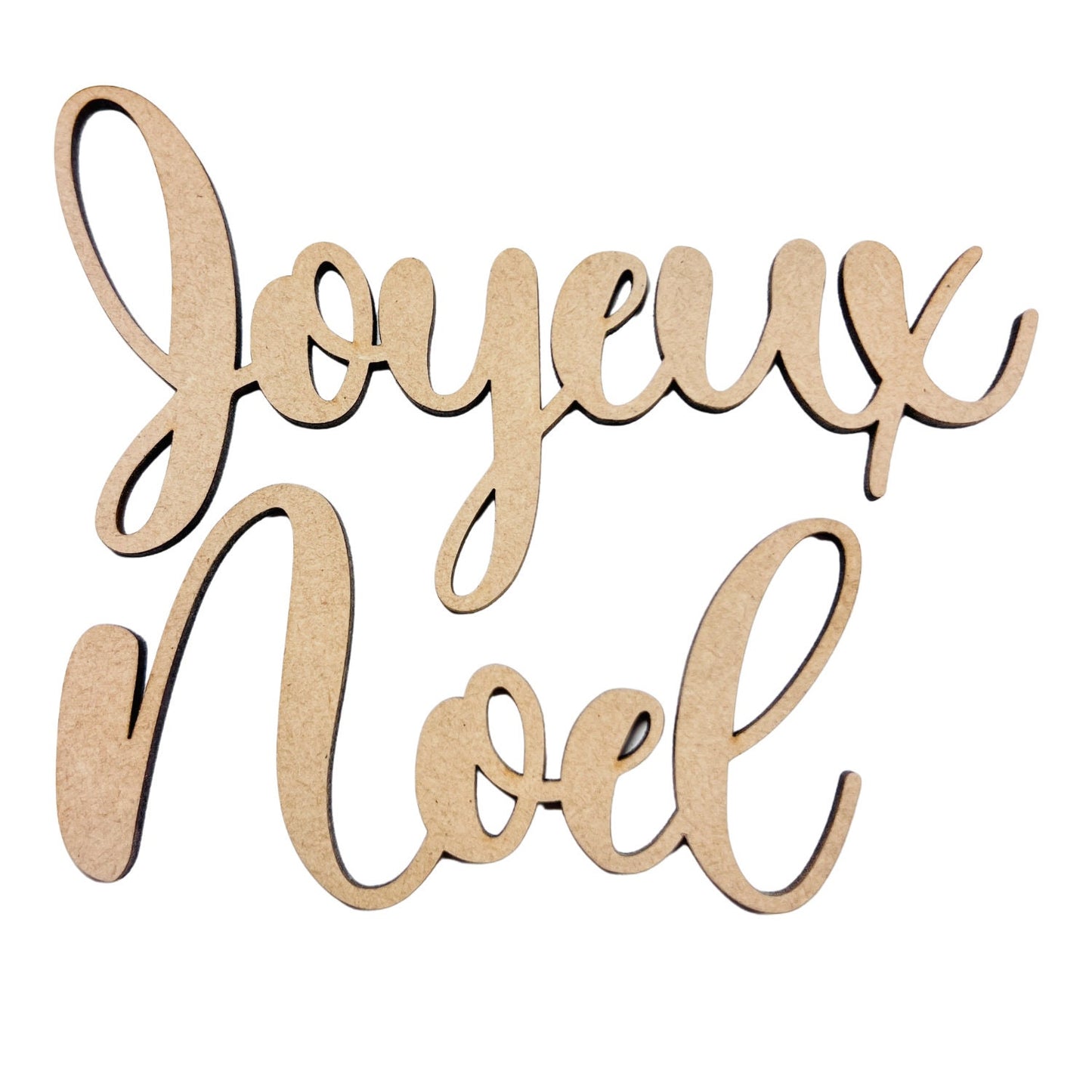 Large Joyeux Noel Wood Word Cutout | French Merry Christmas wood letter | Christmas wreath | Christmas Door hanger | Christmas Crafts |