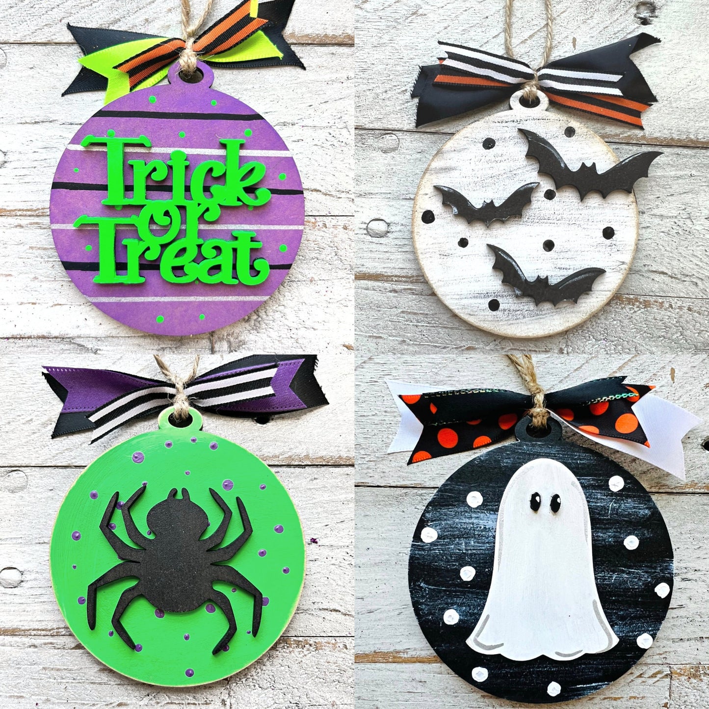 Hand Painted Halloween Ornaments | Halloween Decor | Halloween Christmas Tree | Halloween Charms
